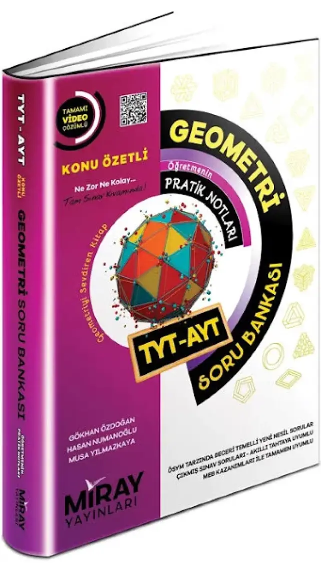 Miray TYT - AYT Geometri Soru Bankası / Gökhan Özdoğan / Miray Yayınları / 9786257833745