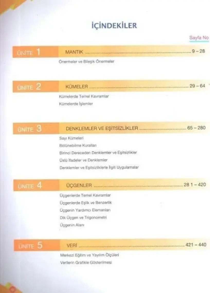 Palme Yayıncılık 9. Sınıf Matematik Soru Kitabı