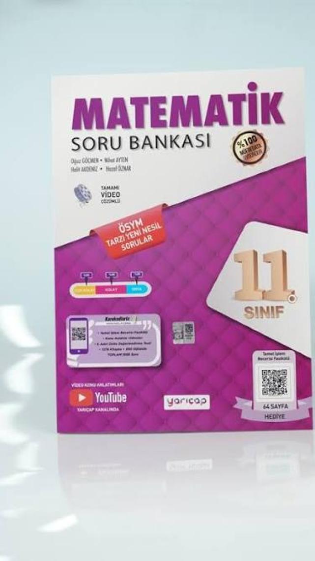 Yarıçap Yayınları Yayınları 11. Sınıf Matematik Soru Bankası