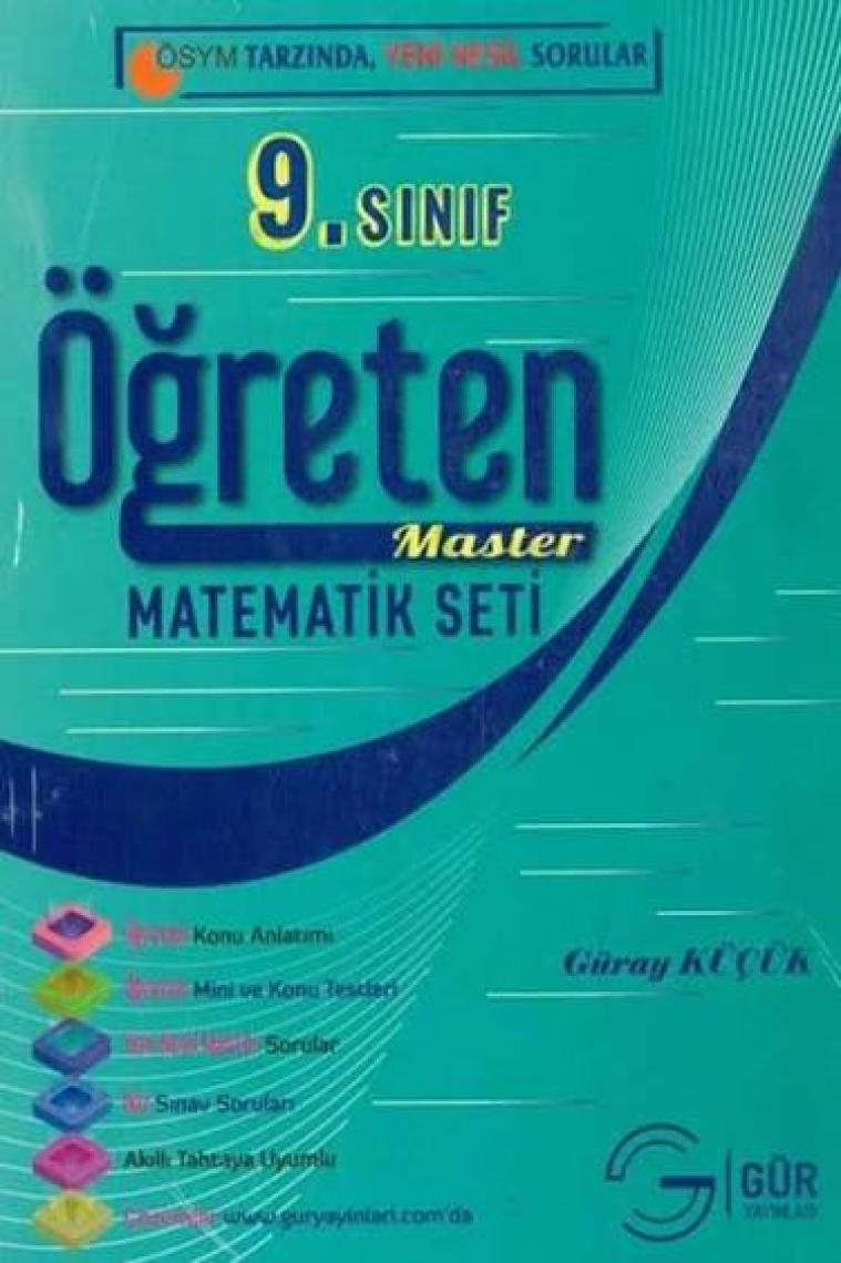 Gür Yayınları 9.Sınıf Öğreten Master Matematik Seti