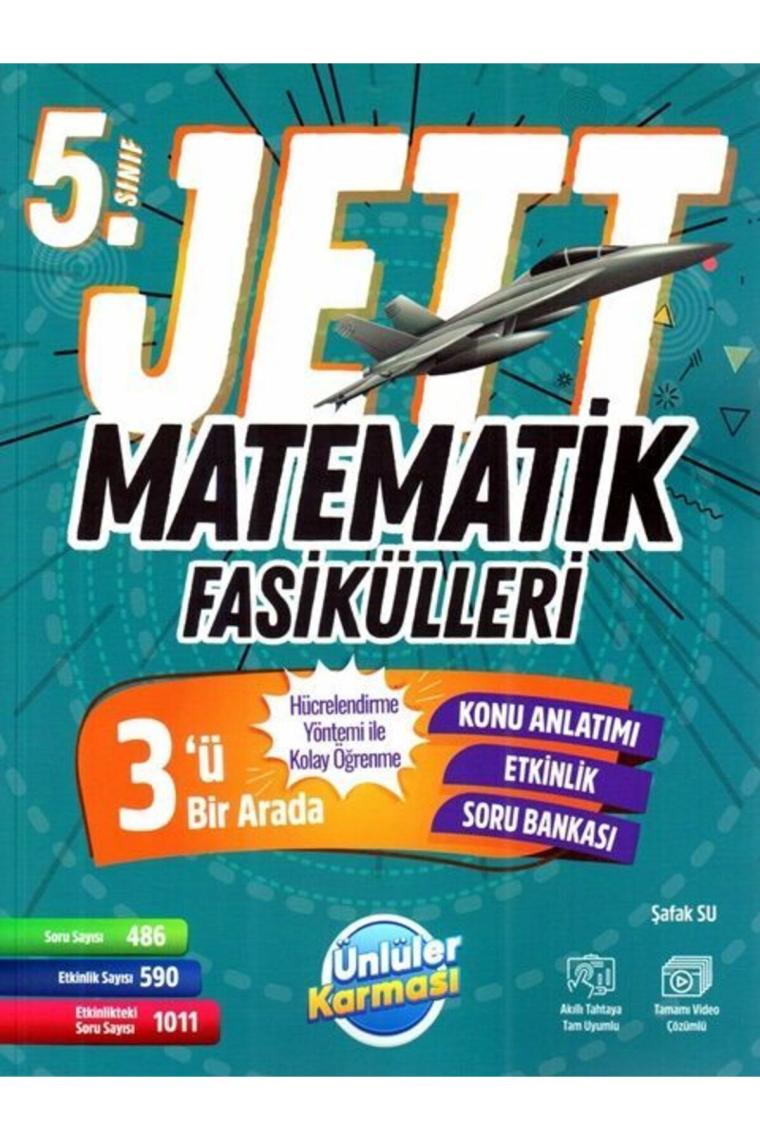 Ünlüler Karması 5. Sınıf Jett Matematik Fasikülleri - Faber Eğitim Seti