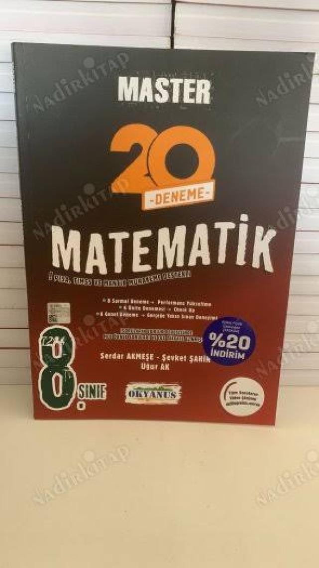 Okyanus Yayınları 8. Sınıf Master 20 Matematik Denemesi