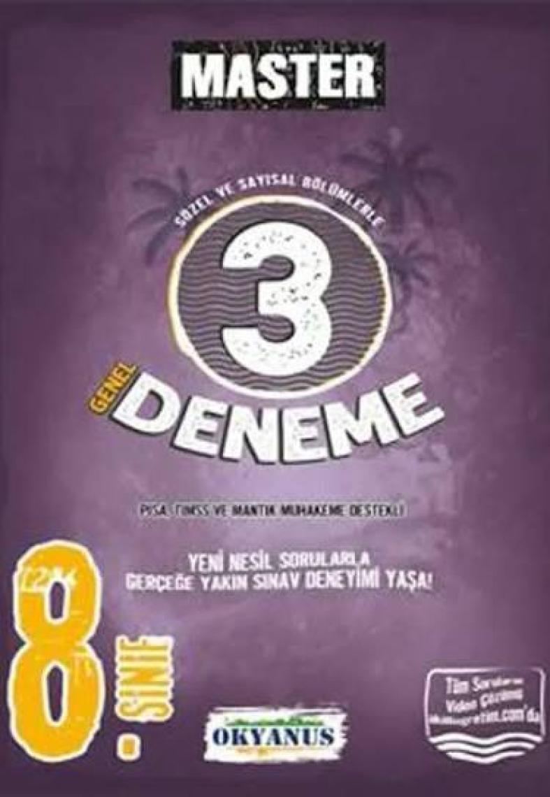 Okyanus Yayınları 8. Sınıf Master 20 Matematik Denemesi