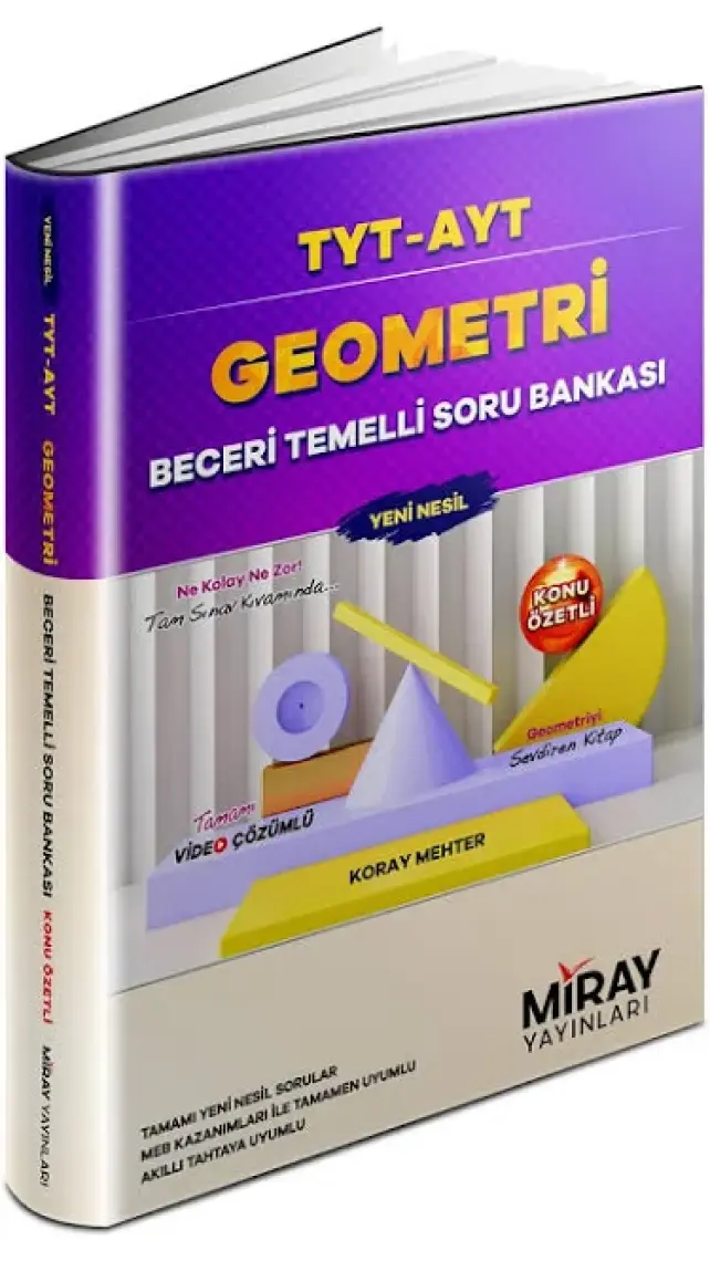 *güncel Baskı* Miray Tyt-ayt Geometri Beceri Temelli Soru Bankası