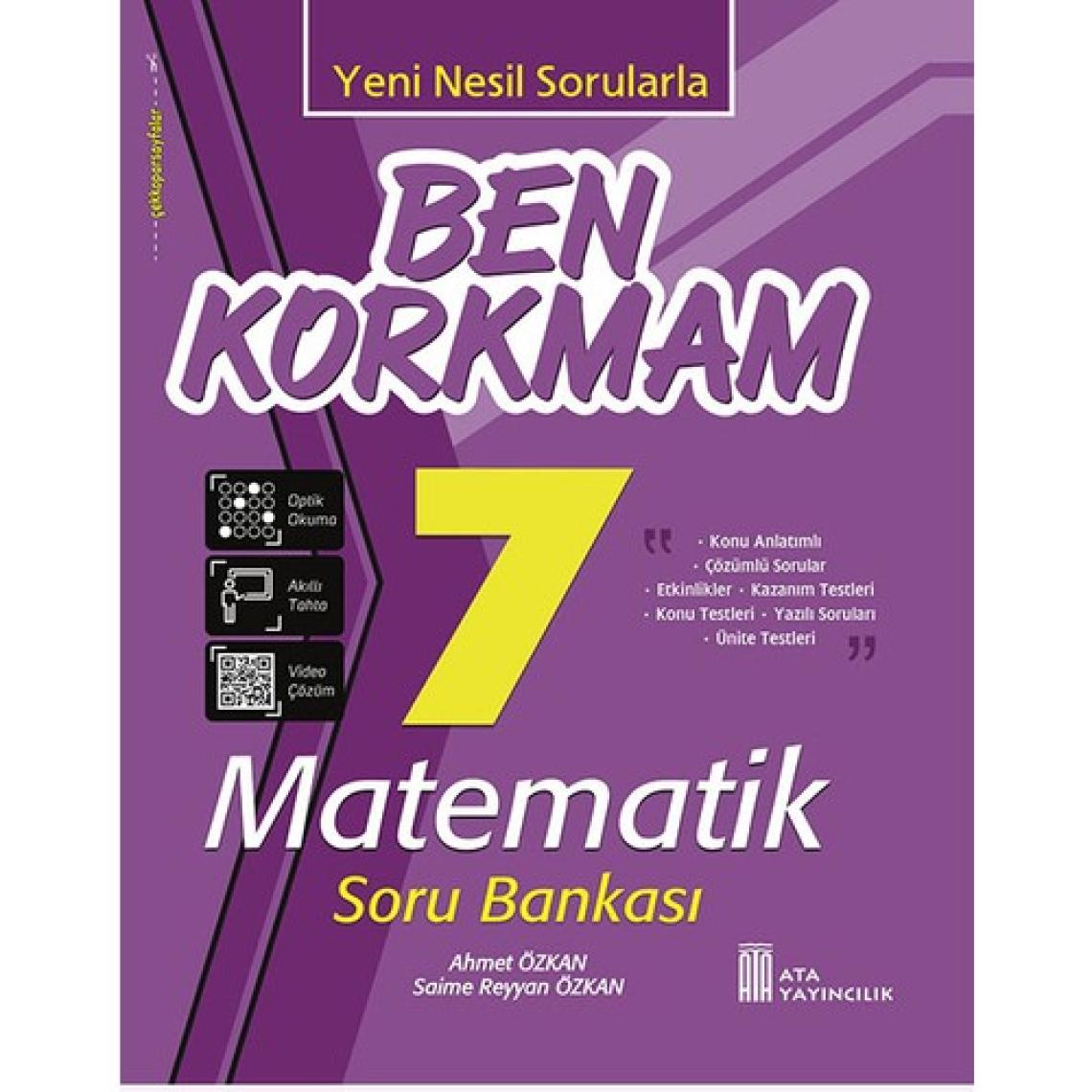 Ata Yayıncılık 7.Sınıf Ben Korkmam Matematik Soru Bankası