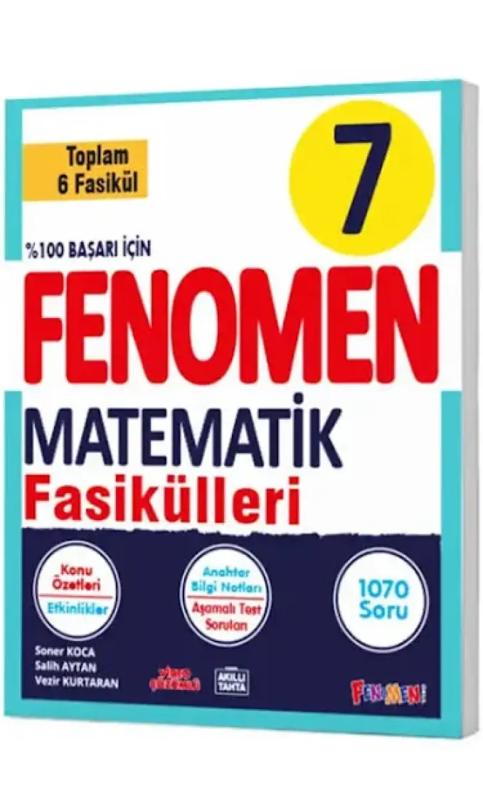 Fenomen Yayıncılık  7. Sınıf Matematik Konu Özetli Soru Bankası Fasikülleri 6 Fasikül