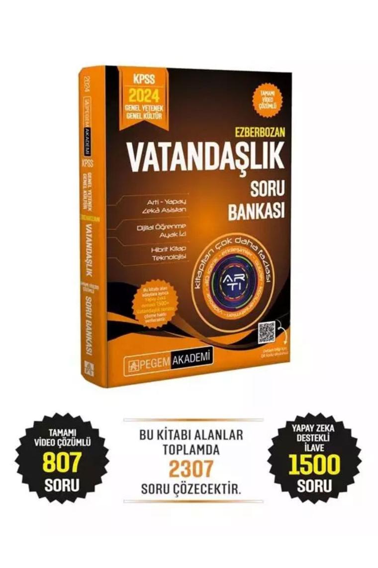 2024 Ezberbozan KPSS Genel Yetenek Genel Kültür Vatandaşlık Soru Bankası