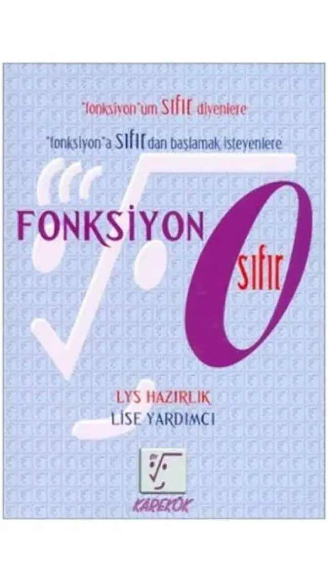 Karekök Yayıncılık Fonksiyon Sıfır
