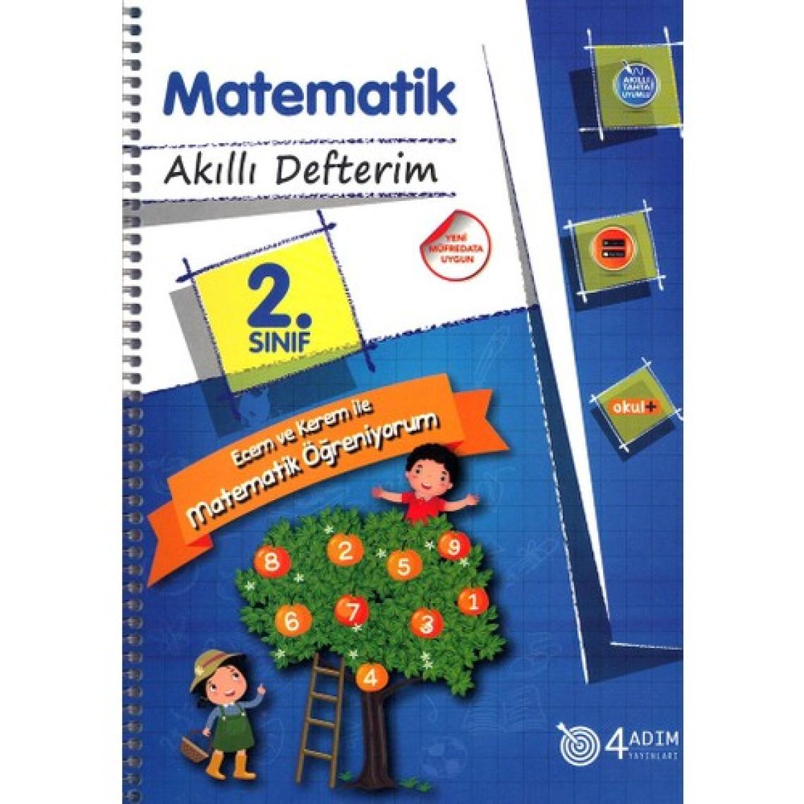 4 Adım Yayınları 4 Adım 2. Sınıf Matematik Akıllı Defterim