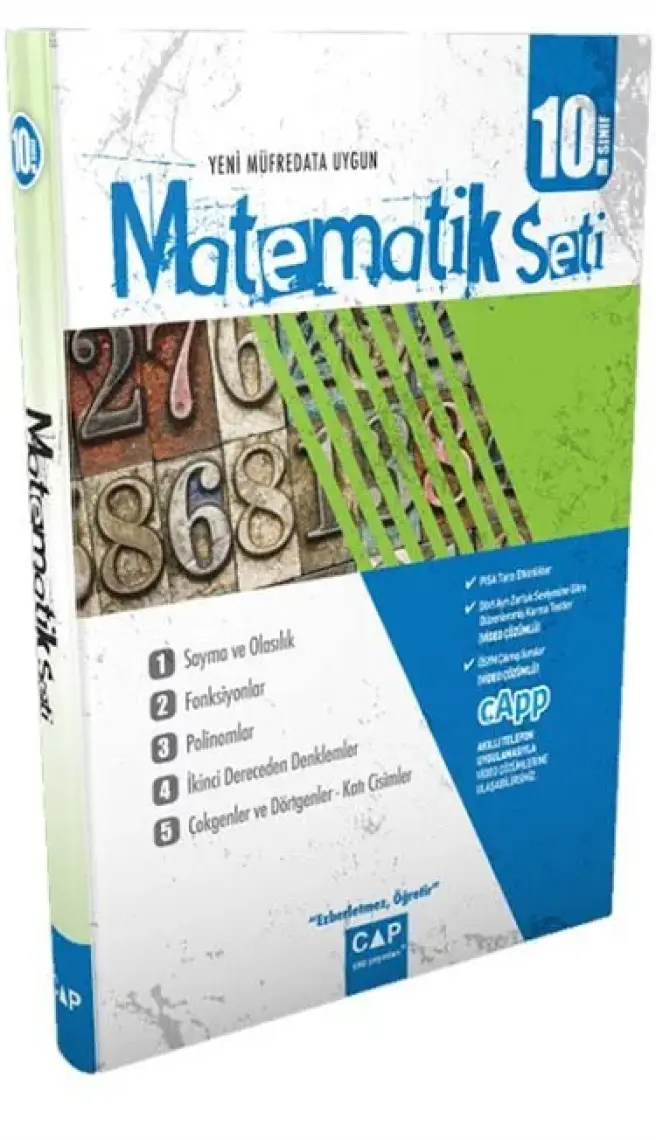 Çap Yayınları 10. Sınıf Matematik Anadolu Seti 2025