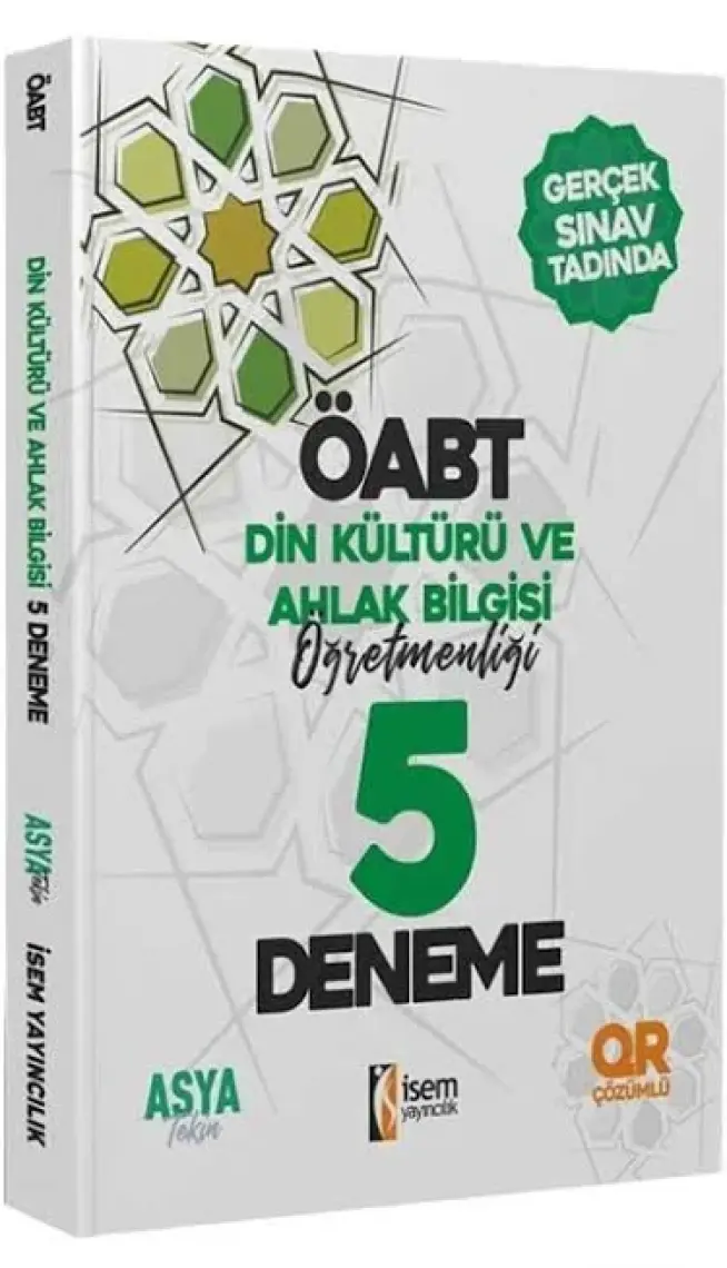 Süper Fiyat - Isem Öabt Din Kültürü Ve Ahlak Bilgisi Öğretmenliği 5 Deneme Çözümlü - Asya Tekin Isem