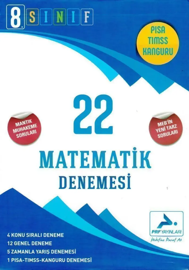 Paraf Yayınları 8. Sınıf LGS 22 Matematik Denemesi