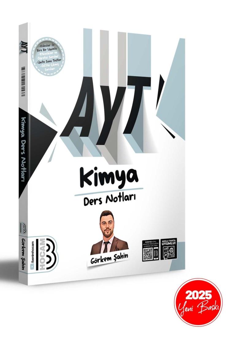 2025 Ayt Kimya Ders Notları