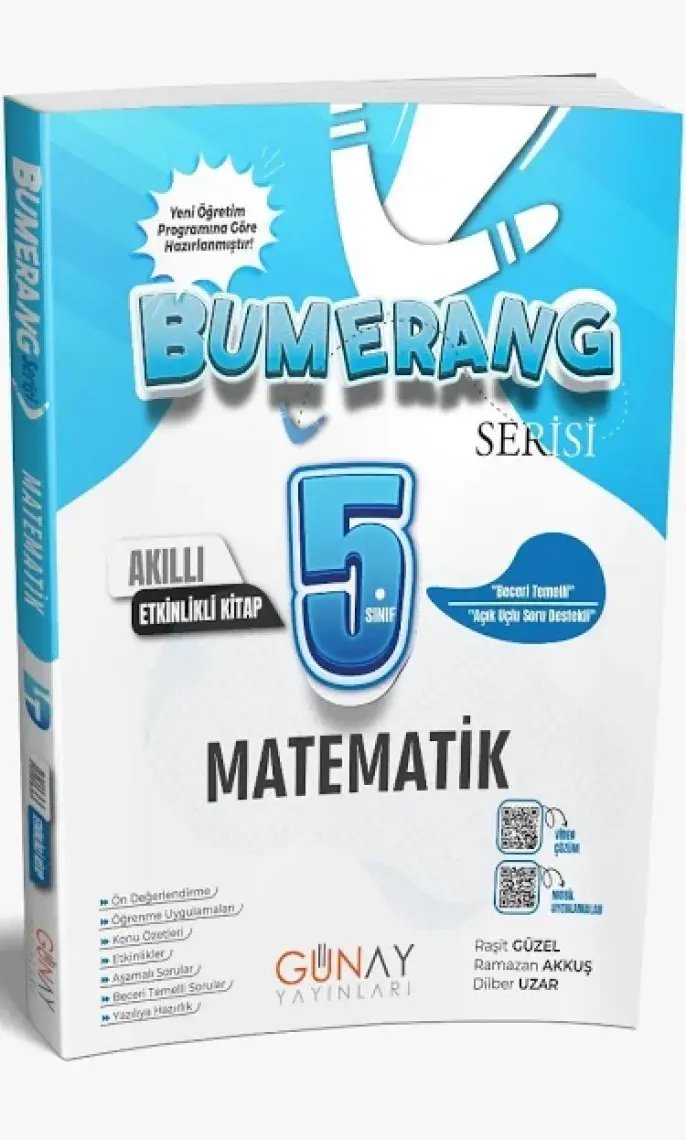 Günay Yayınları 5. Sınıf Matematik Bumerang Etkinlikli Defter
