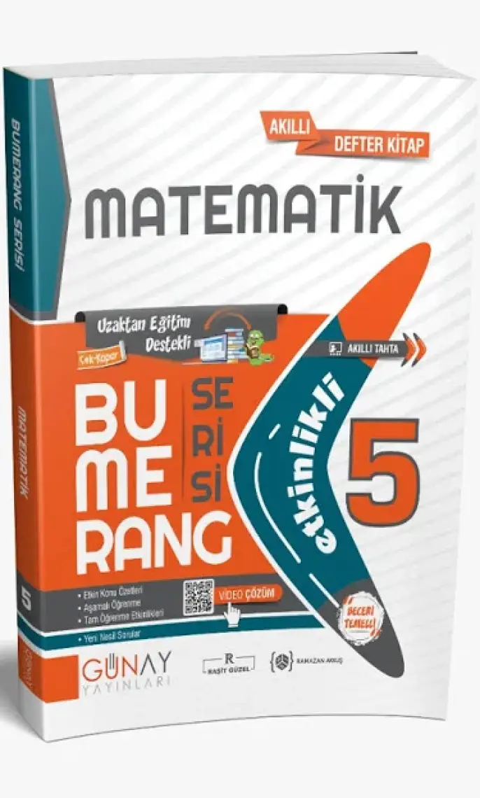 Günay Yayınları 5. Sınıf Matematik Bumerang Etkinlikli Defter