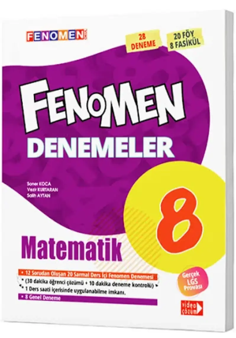 Gama Yayınları 8. Sınıf Fenomen Matematik Yeni Nesil 12 Genel Deneme 2020