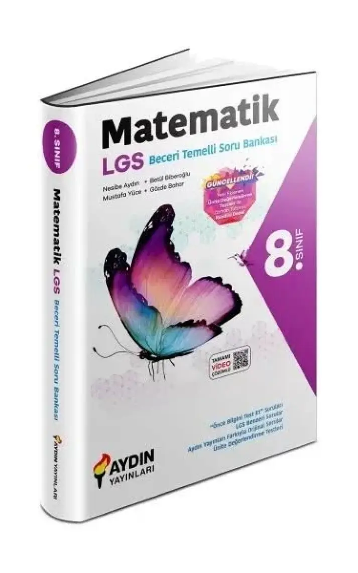 Aydın Yayınları 8. Sınıf Matematik Beceri Temelli Soru Bankası