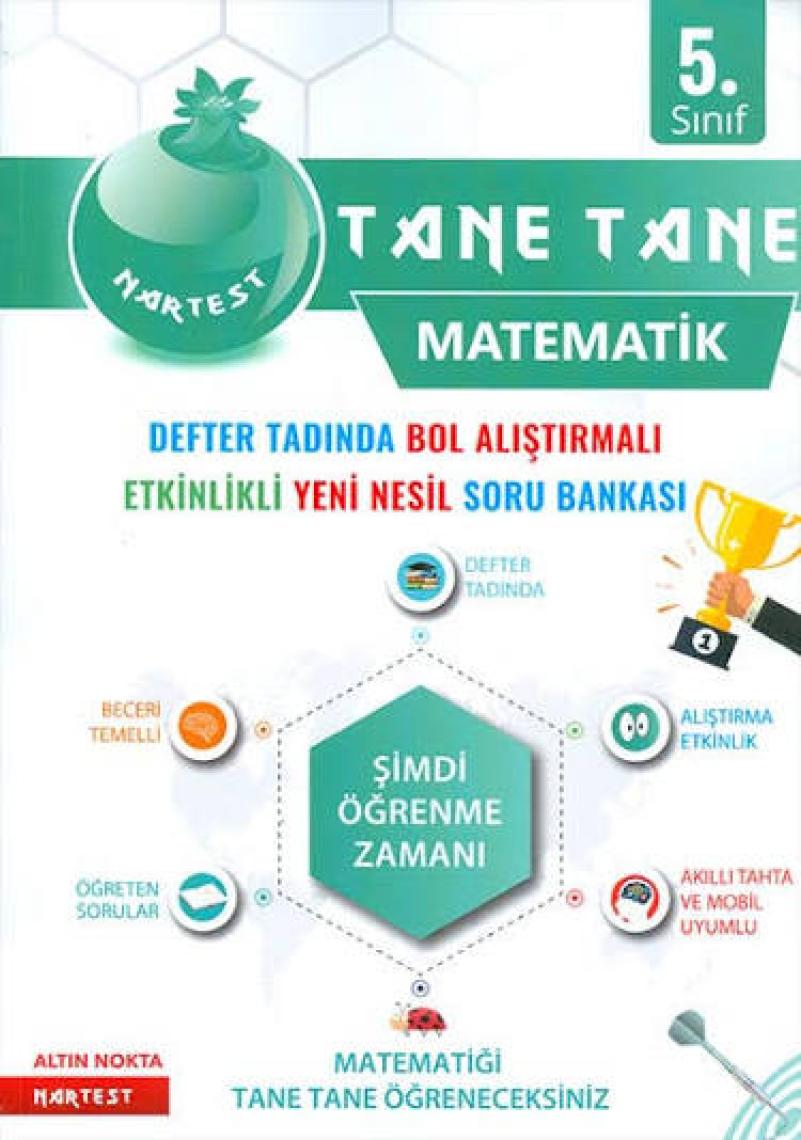 Nartest Yayınevi 5. Sınıf Yeşil Defter Tadında Tane Tane Matematik