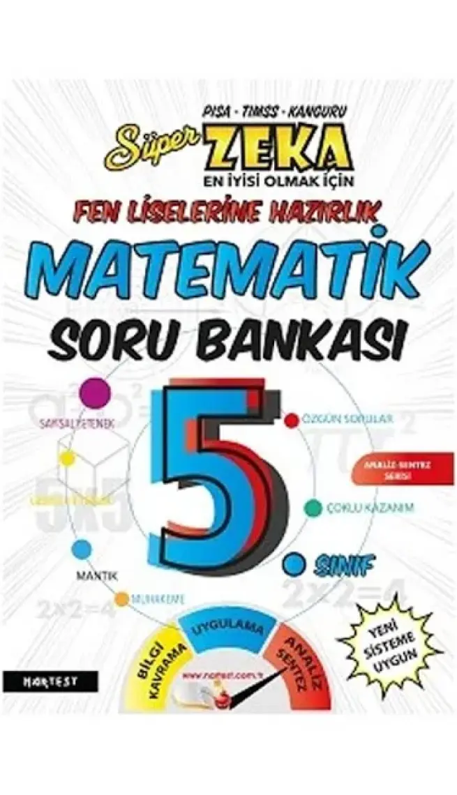 Nartest Yayınevi 5. Sınıf Süper Zeka Matematik Soru Bankası Fen Liselerine Hazırlık
