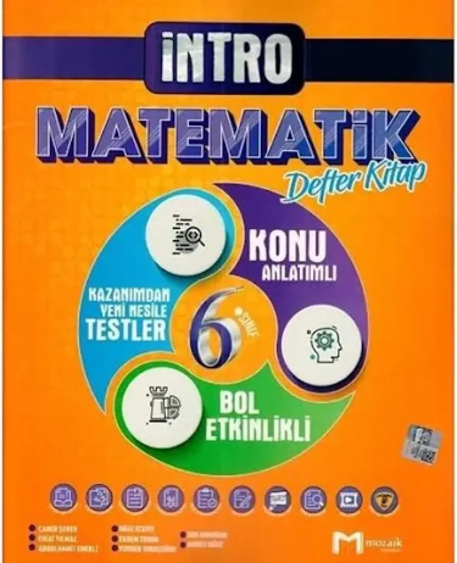 Mozaik Yayınları 6. Sınıf Matematik İntro Defter Kitap