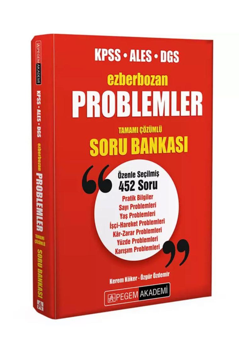 Ezberbozan KPSS ALES DGS Problemler Tamamı Çözümlü Soru Bankası