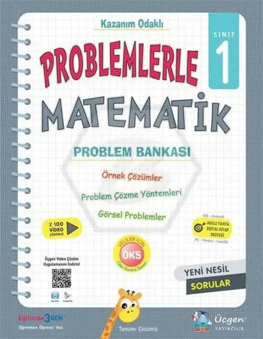 Üçgen Yayıncılık 1. Sınıf Problemlerle Matematik Problem Bankası