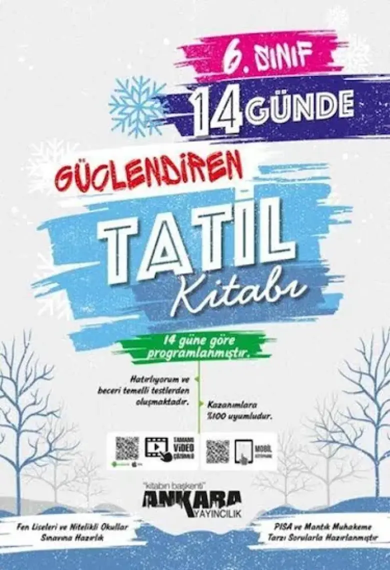 Ankara Yayıncılık 6.sınıf 14 Günde Güçlendiren Tatil Kitabı