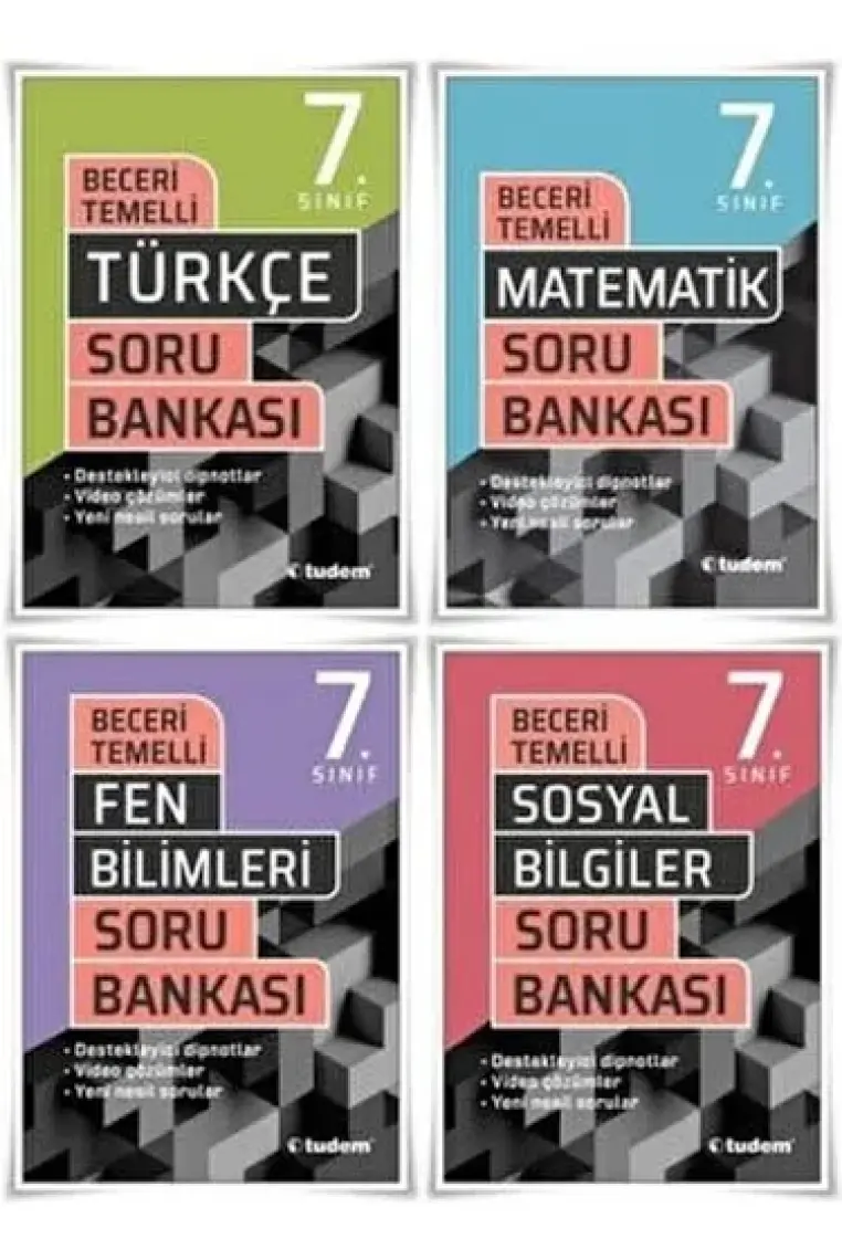 Tudem Yayınları 7. Sınıf Matematik Beceri Temelli Soru Bankası