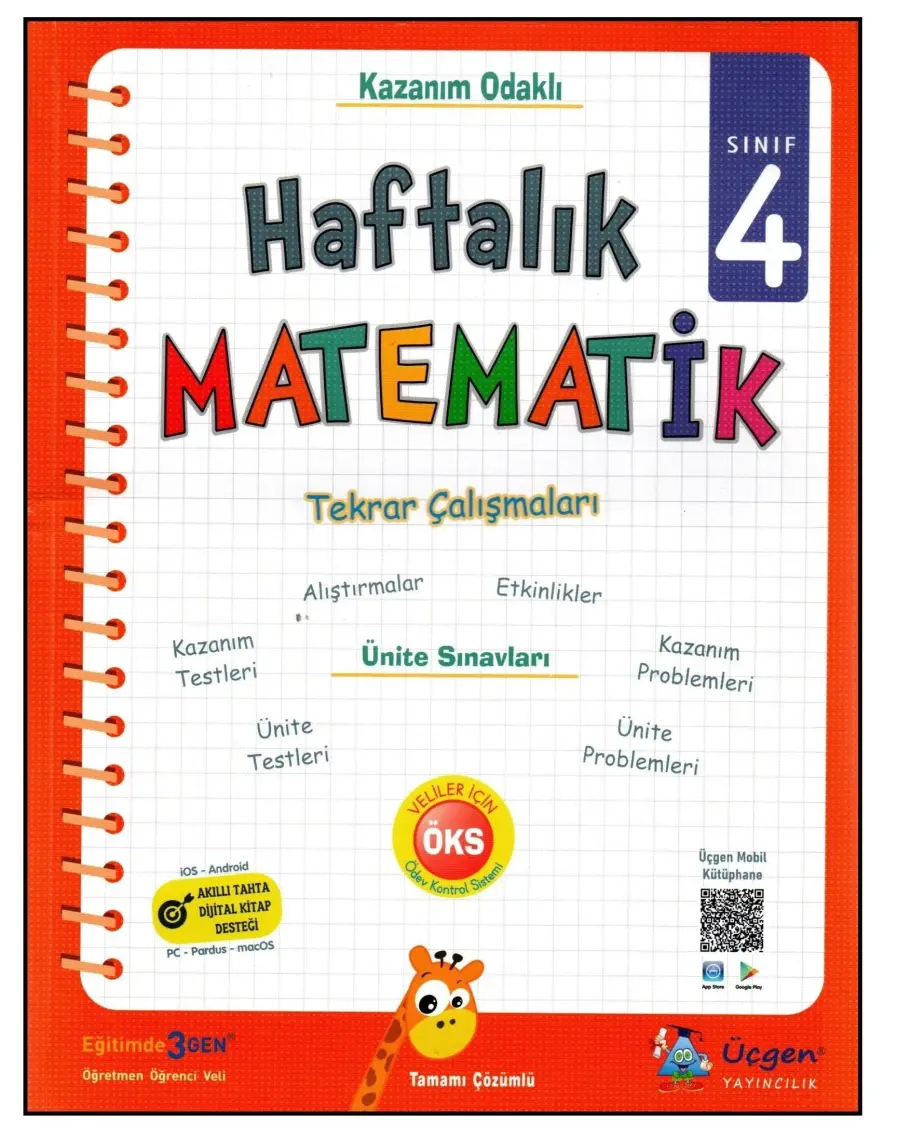 Üçgen Yayıncılık 4. Sınıf Haftalık Matematik Tekrar Çalışmaları