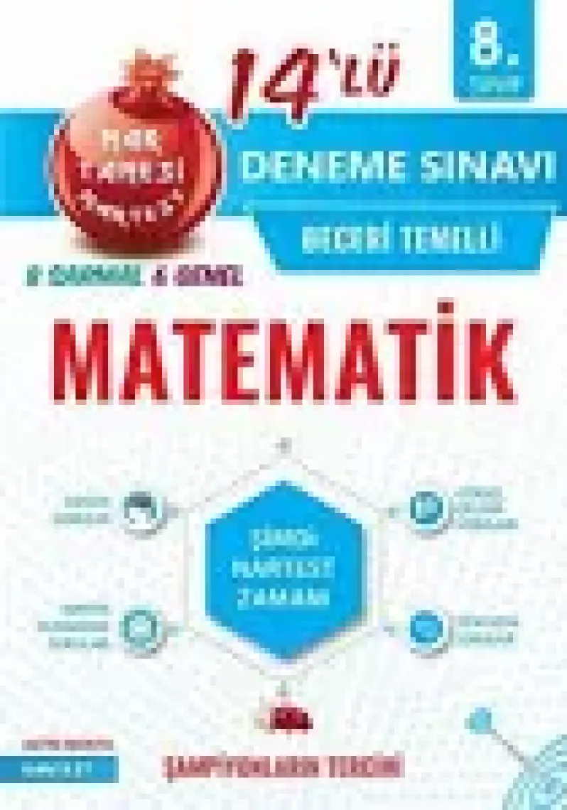 Nartest Yayınevi 8. Sınıf Nar Tanesi Matematik 14 Deneme Sınavı