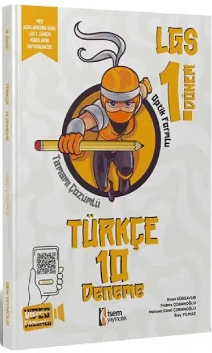 İsem Yayınları 8. Sınıf Lgs 1. Dönem Türkçe 10 Branş Deneme