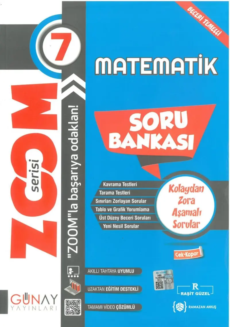 Günay Yayınları 7.Sınıf Zoom Serisi Matematik Soru Bankası
