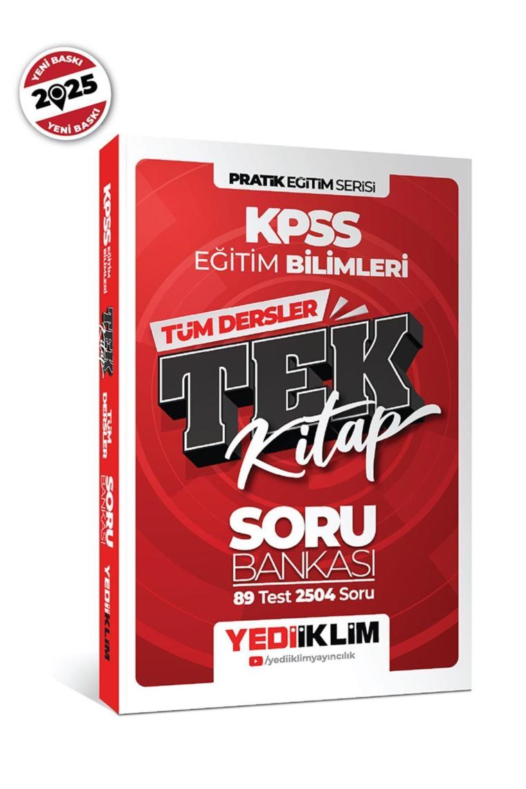 2025 Kpss Eğitim Bilimleri Tüm Dersler Tek Kitap Soru Bankası