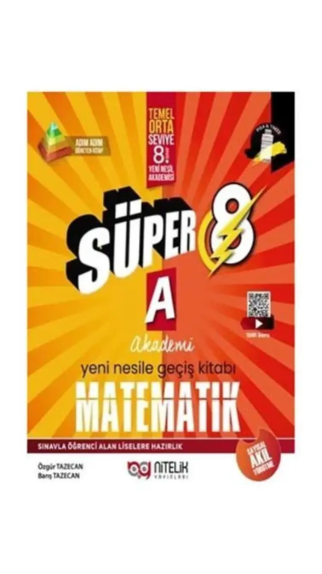 Nitelik Yayınları 8. Sınıf Yeni Nesil Süper Matematik (A)