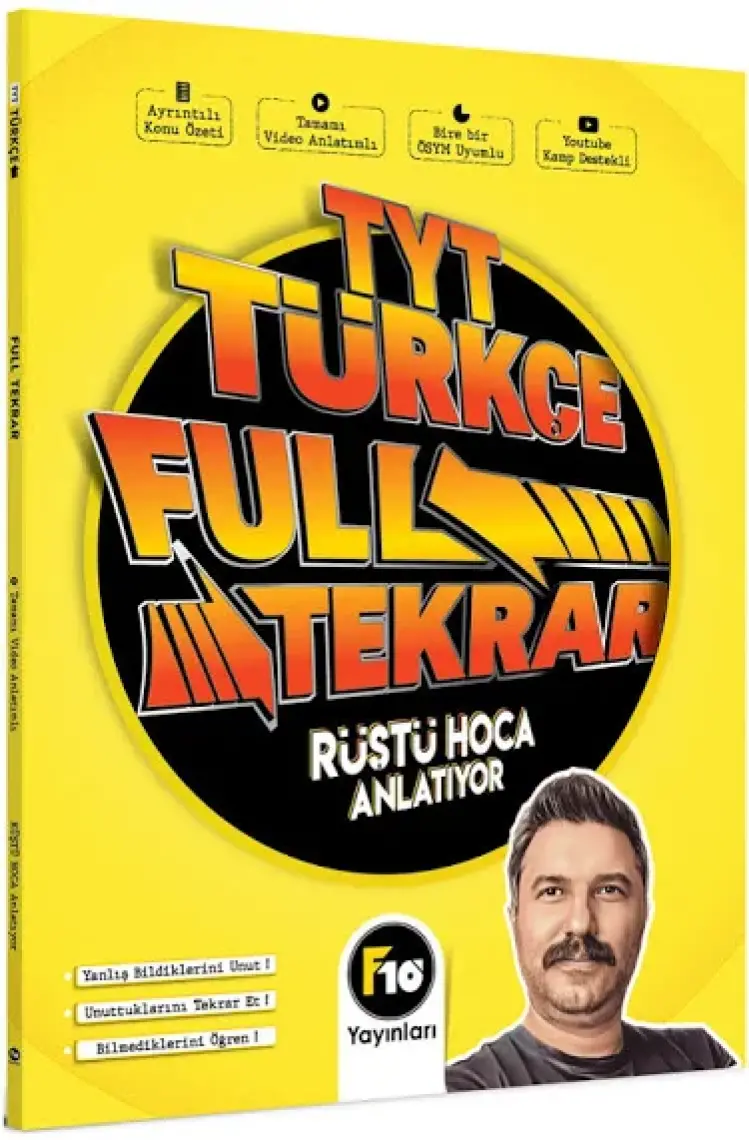 Rüştü Hoca Tyt Türkçe Full Tekrar Video Ders Kitabı
