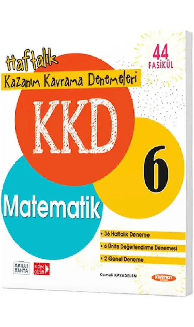 Kurmay Yayınları 6.Sınıf 2023 Matematik Kazanım Kavrama Denemeleri 44 Fasikül