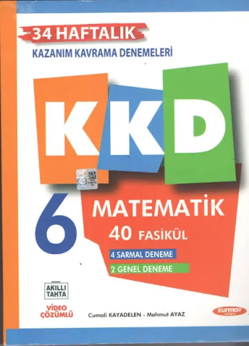 Kurmay Yayınları 6.Sınıf 2023 Matematik Kazanım Kavrama Denemeleri 44 Fasikül