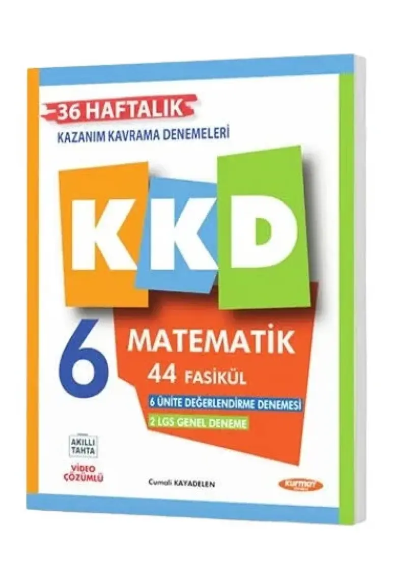 Kurmay Yayınları 6.Sınıf 2023 Matematik Kazanım Kavrama Denemeleri 44 Fasikül