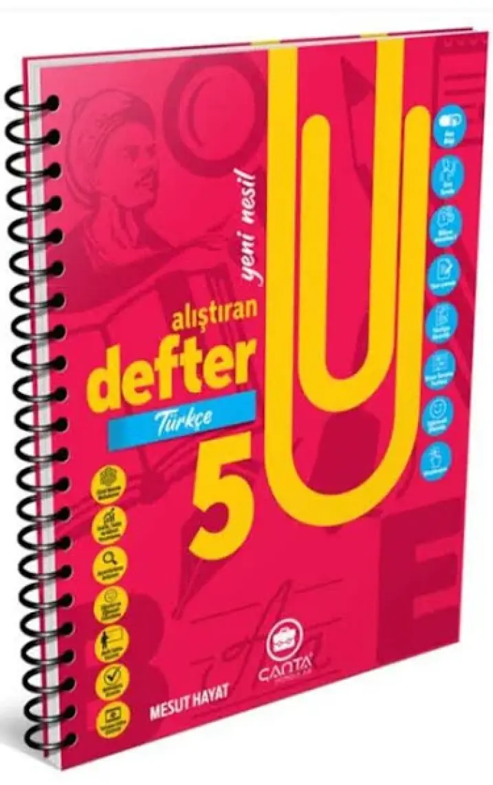 5 Sınıf Türkçe Okula Yardımcı Alıştıran Defter Akıllı