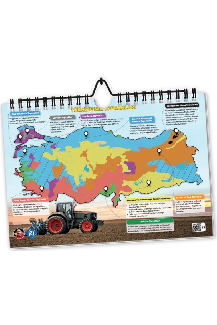 Coğrafyanın Kodları Türkiye ve Dünya Duvar Haritaları Poster Notlar