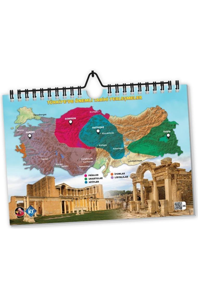 Coğrafyanın Kodları Türkiye ve Dünya Duvar Haritaları Poster Notlar