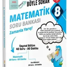 Sinan Kuzucu Yayınları LGS 2025 8. Sınıf Matematik Soru Bankası