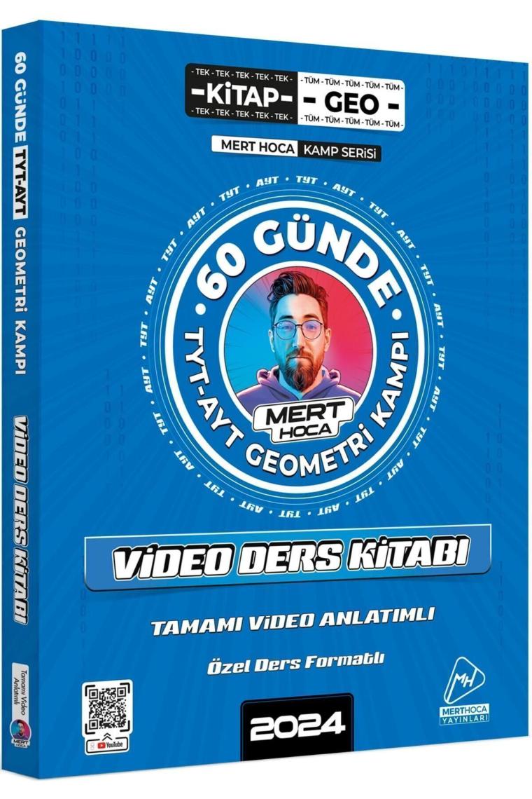 2024 Mert Hoca 60 Günde Tyt-ayt Geometri Kampı Video Ders Kitabı