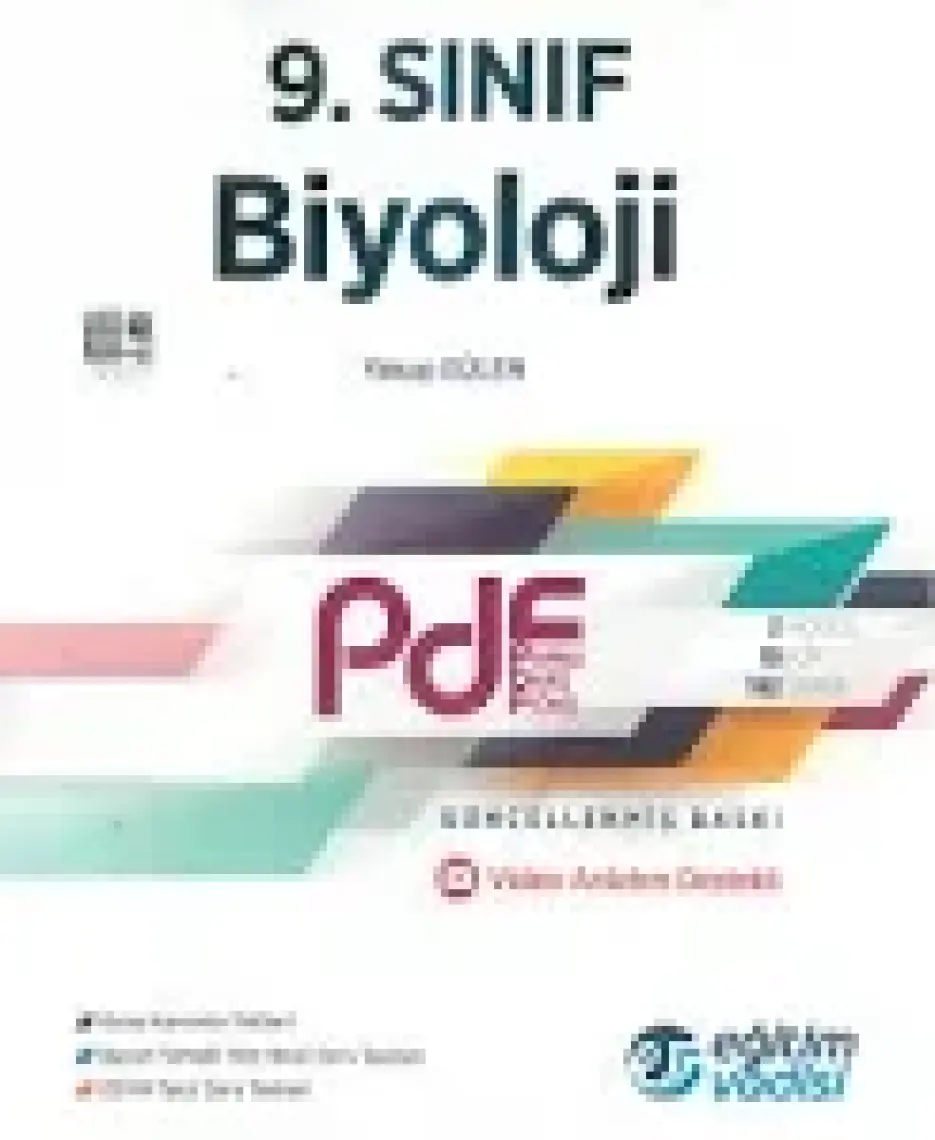 Eğitim Vadisi Yayınları 9.Sınıf Biyoloji PDF Video Anlatım Destekli