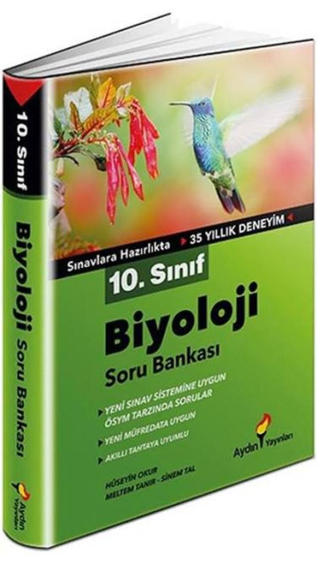 Aydın Yayınları 10. Sınıf Biyoloji Soru Bankası