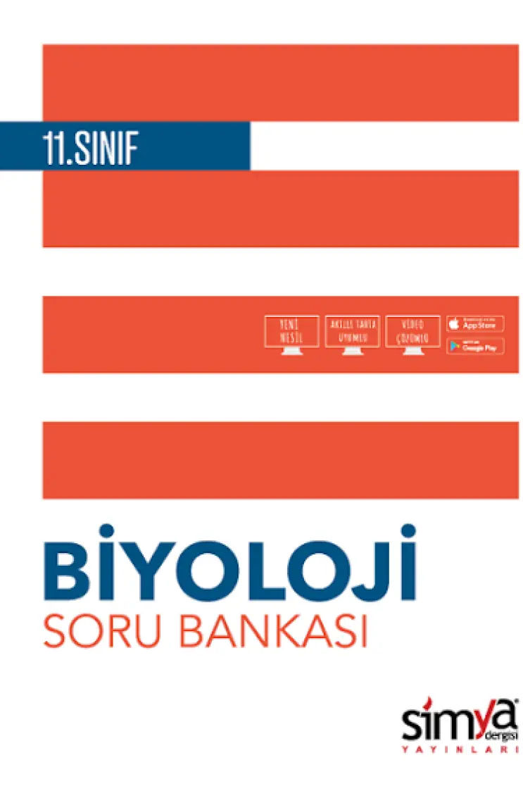 Simya Yayınları  11.Sınıf Biyoloji Soru Bankası Kitabı
