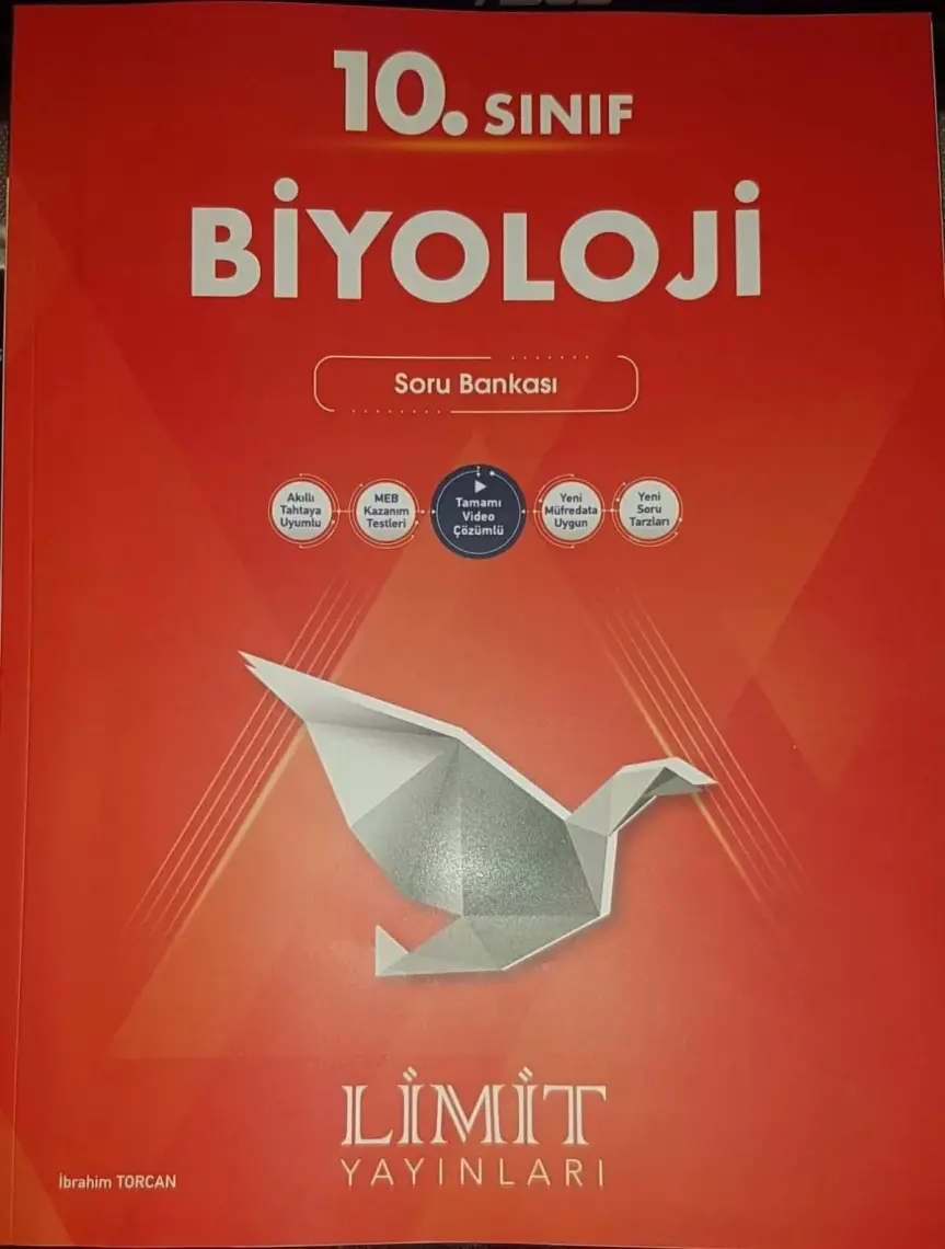Limit Yayınları 10. Sınıf Biyoloji Soru Bankası - Ibrahim Torcan