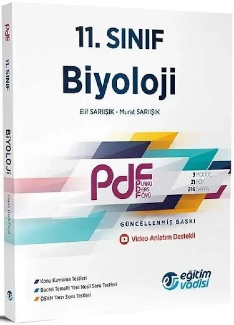 Eğitim Vadisi Yayınları 11.Sınıf Biyoloji Modüler Soru Bankası