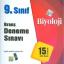 Özdebir Yayınları 9. Sınıf Biyoloji Branş Deneme Sınavı