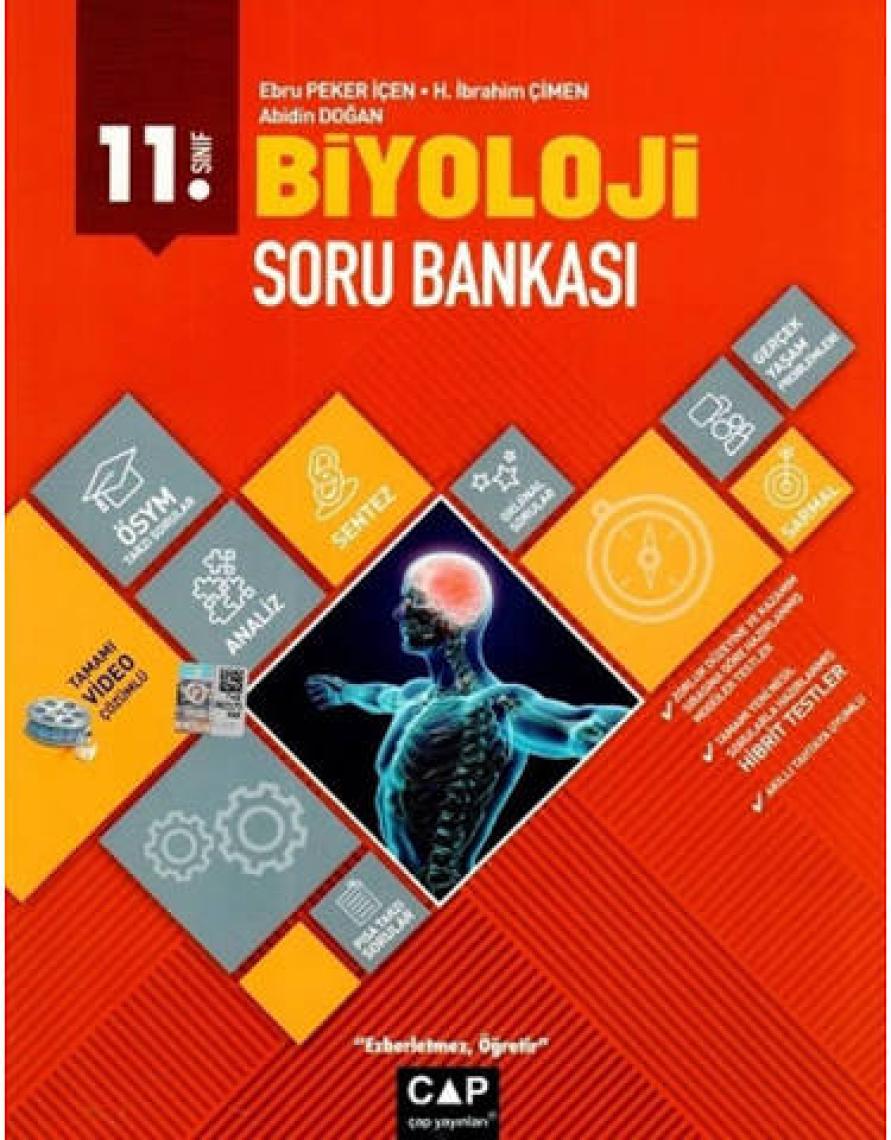 Çap Yayınları 11. Sınıf Biyoloji Fen Lisesi Soru Bankası